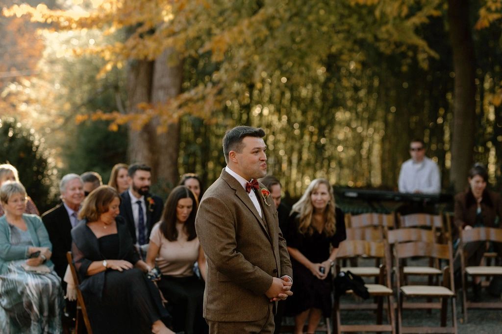 Wedding ceremony at The Saluda Inn